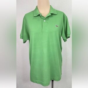 Lacoste Classic Fit Green Polo Shirt Men's M
